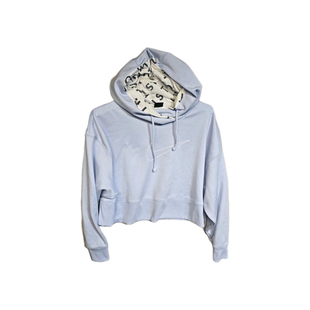 Nike Dri-Fit Women's Cropped Hoodie Blue Small